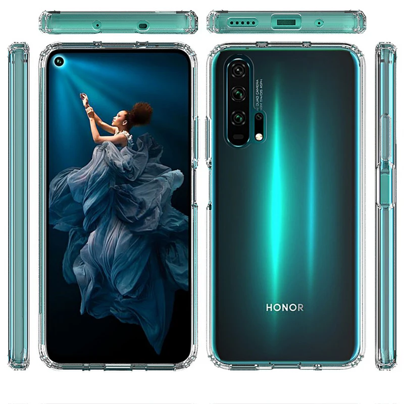 Для huawei Nova 5T чехол Кристальный Гибридный Бампер прозрачная твердая акриловая задняя крышка для huawei Nova 5t чехол для телефона s Coque Capa Nova5t