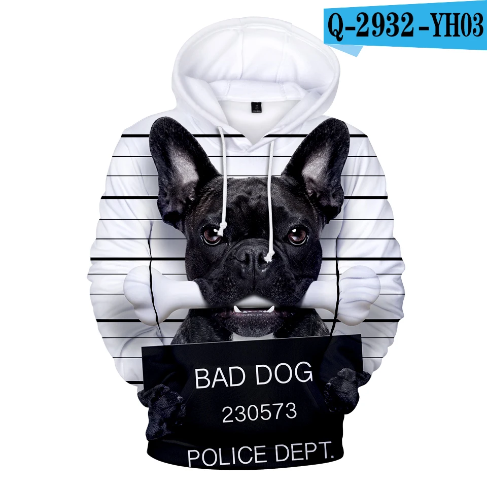 3D Hoodies Специальное предложение, детская брендовая одежда с капюшоном французского толстовки "Бульдог" детское праздничное платье высокого качественная толстовка с капюшоном Собака Французский свитшоты с принтом "Бульдог" Костюмы - Цвет: 3D Hoodies