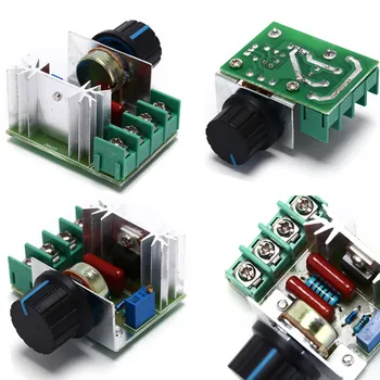 

AC 50-220V Silicon Controlled Rectifier SCR Voltage Regulator Speed Control Temperature Thermostat 2000W Electronic Dimmer