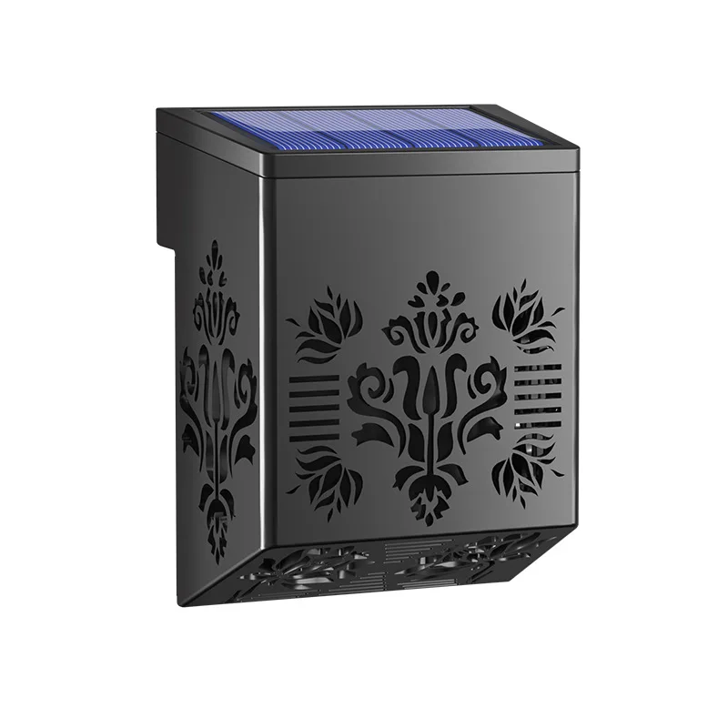 

New Style Outdoor Waterproof IP65 Wall Lamp Decorate Atmosphere Creative Hollow Solar Garden Light