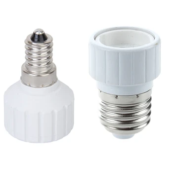 

Hot 2Pcs Screw Led Light Bulb Socket Adapter Converter - E14 To Gu10 & Gu10 To E27