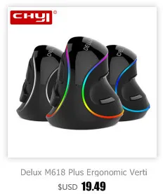 Delux M618 Мини Bluetooth 4,0+ 2,4G беспроводная мышь перезаряжаемая белая эргономичная Вертикальная Mause USB оптическая компьютерная Бесшумная мышь