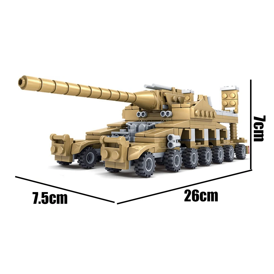 KAZI-544PCS-16-in-1-Army-Tank-Building-Blocks-Bricks-Military-Compatible-Legoe-Weapons-Brinquedo-Menina (2)