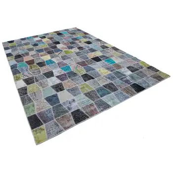 

251x356 Cm Multicolor Handmade Patchwork Rug-8x12 Ft