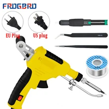 Frogbro 110v/220v 60w conjunto de ferro de solda eua/ue aquecimento interno automaticamente estanho arma ferro de solda kit ferramenta de reparo de soldagem