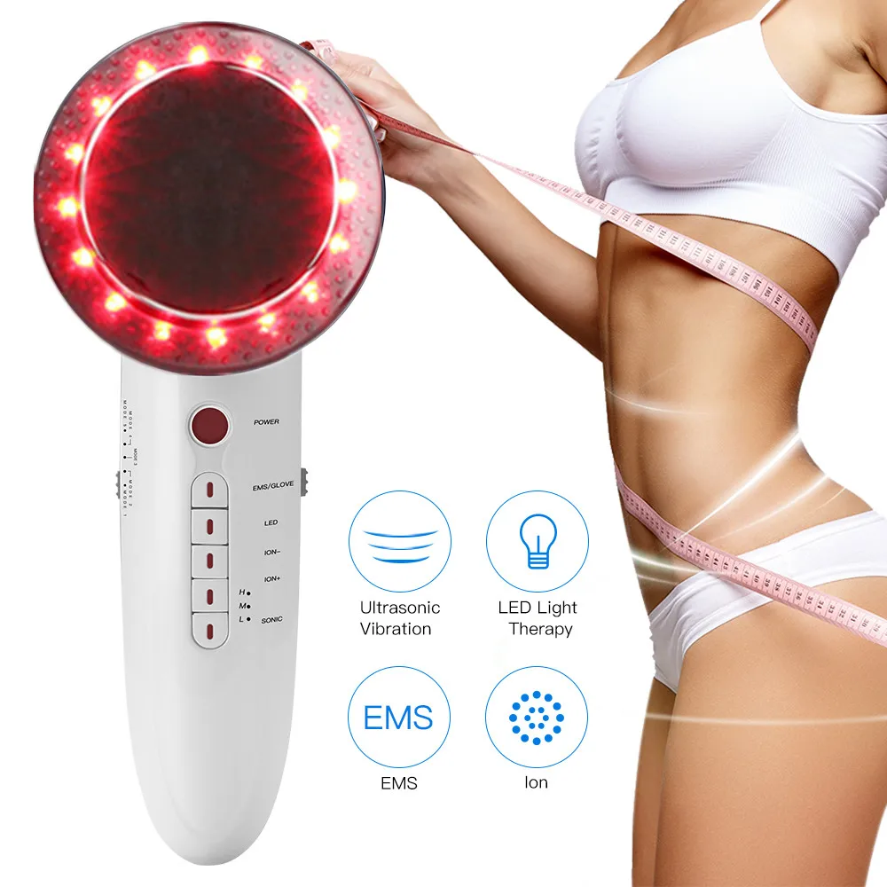 Ультразвуковая кавитационная машина 6 в 1 RF Частотный EMS массажер для похудения