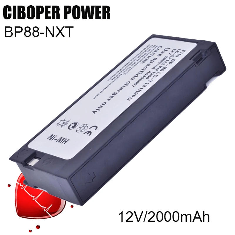 

CP Medical Battery Pack LC-T121R8PU LC-SP122 WP1250 12V/2000mAh For Colin CVBP89,CVT84,ASM 5000,BP88-NXT,ASM500 Monitor