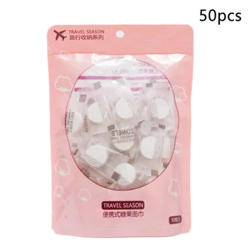 

50/100pcs Outdoor Compressed Towel Portable Travel Mini Magic Wipe Sports Makeup Face Care Soft Cotton Cleansing Expandable