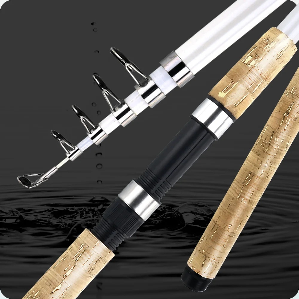 JOSBY 2020 NEW Carbon Fiber Telescopic Carp Pesca Sea Fishing Rod pole Portable Spinning Travel Ultralight 2.1M 2.4M 2.7M 3.0M