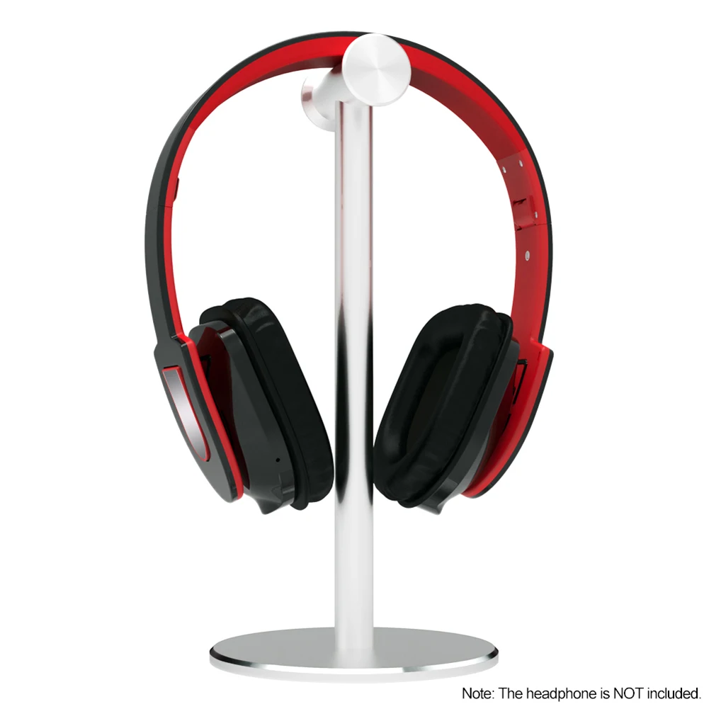 Aluminum Alloy Metal Headphones Holder Stand Detachable Stable Bracket Silicone Pad for Wired Wireless Gaming Headsets