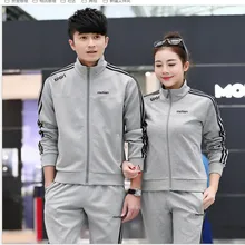 Мужской спортивный костюм для пар, спортивная одежда для женщин, стиль, комплект спортивной одежды с длинным рукавом, спортивная одежда, мужская одежда на заказ