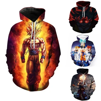 

Anime Dragon Ball Super Hoodies 3D Print Son Goku Hoodie Hoody Hip Hop Casual Coat Sweatshirts Hooded Casual Coat Dragon Ball Z