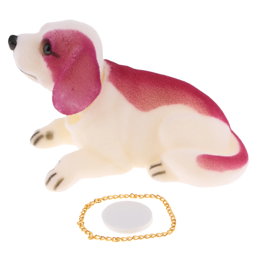 Shaking Head Lucky Dog Bobbing Heads Car Dash Puppy for Car Vehicle Decoration - Saint Bernard Dog