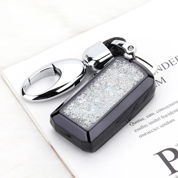 

TPU Quicksand stars Car key case for Mitsubishi Outlander 3 ASX Grandis 2016 Lancer 10 Pajero Sport ASX RVR L200 Smart 3 Button