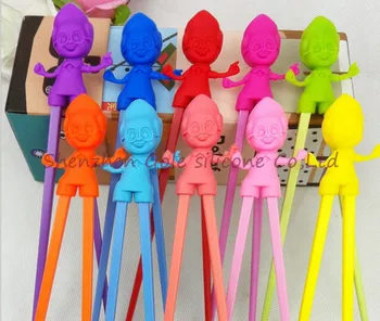 

1000pairs/lot Children Kids Intelligent Training Chopsticks Baby Learning Chopsticks Early Education Tableware Free Shipping