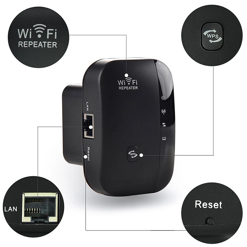Wifi ретранслятор/маршрутизатор/точка Acess AP 300 Мбит/с Wifi усилитель сигнала беспроводной усилитель сигнала расширитель 802.11n/B/G Wps(US Plug