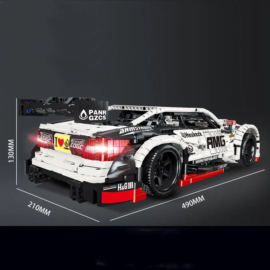 2289 шт. RC супер гоночный автомобиль AMG C63 совместимый Technic MOC-6687 6688 строительные блоки кирпичи развивающие игрушки рождественские подарки