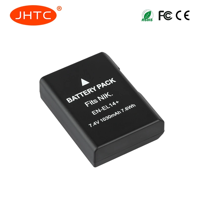 Батарея EN-EL14 1030mah для Nikon D3200 D3400 D3300 D3100 D5100 D5200 D5300 D5600 Камера Батарея ENEL14 RU EL14a Зарядное устройство 8,4 V - Цвет: 1pcs Battery