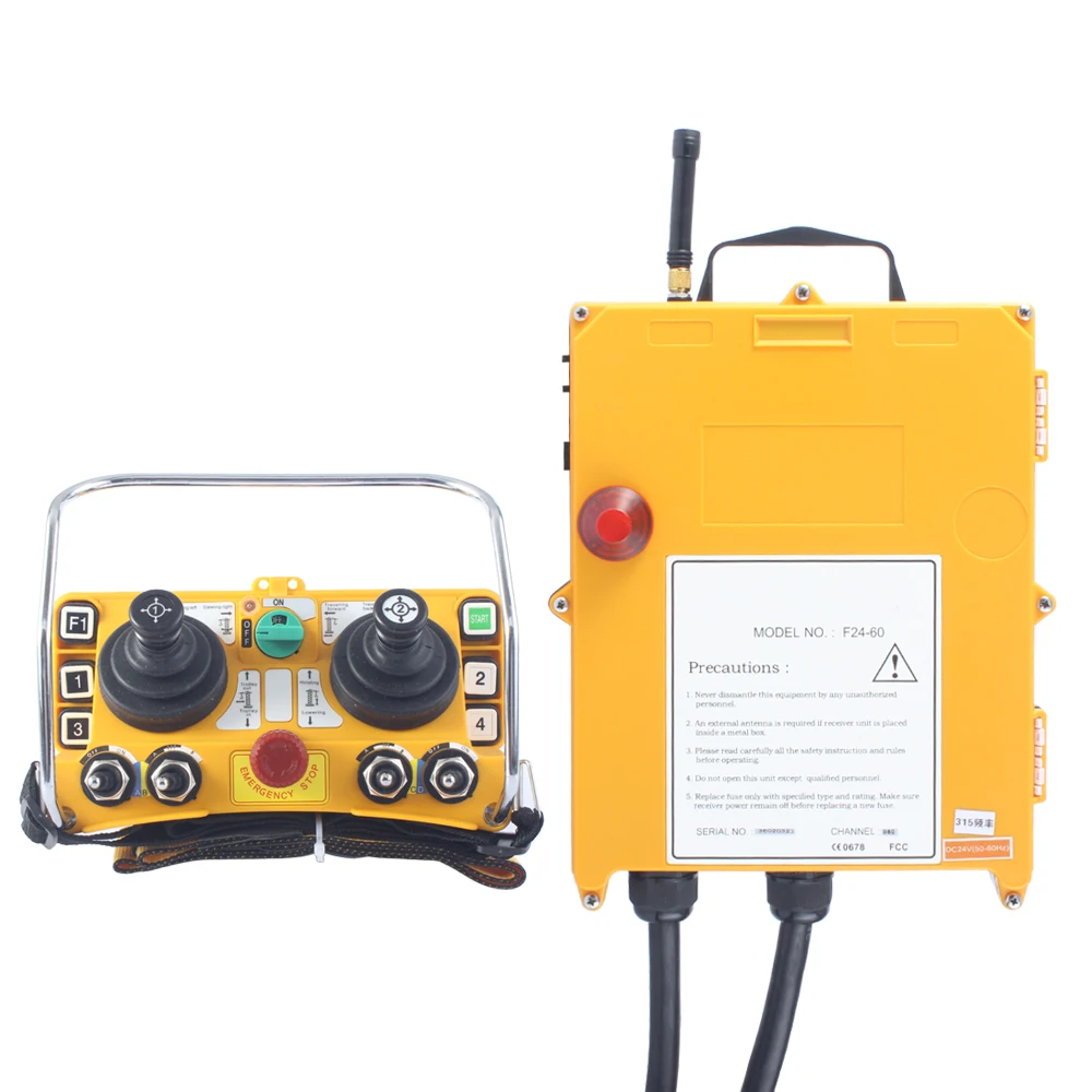 F24-60 1 receiver+ 1 transmitter 220V 380V 36V 24V Wireless Industrial Remote Controller Electric Ho