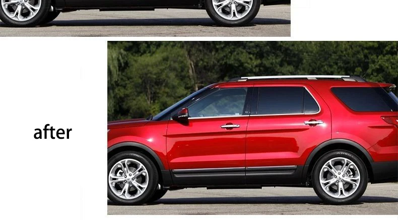 Нержавеющая сталь окна автомобиля планки для ford explorer 2012 2013 5