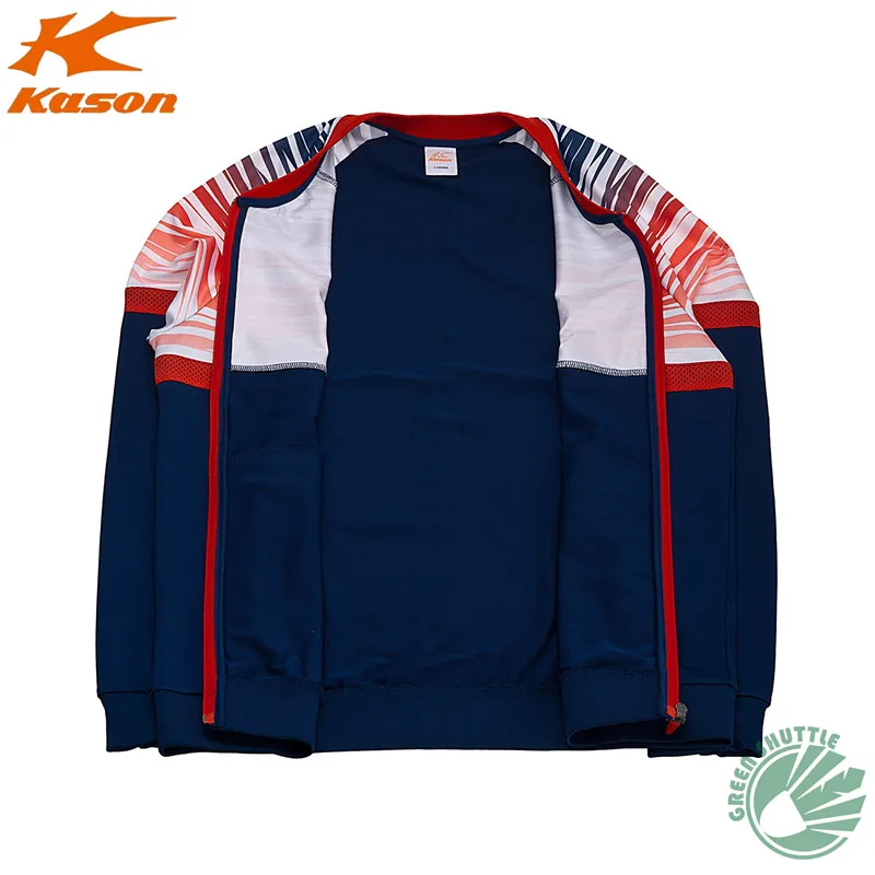 Подлинный касон бадминтон пальто спортивная мужская повседневная спортивная куртка с длинным рукавом FWDM003-3