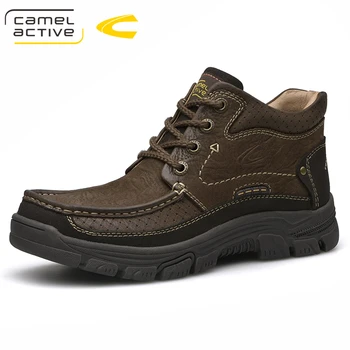 

January 2020 winter hand sewn tooling shoes men's high top shoes cotton shoes snow boots retro outdoor leisure shoes