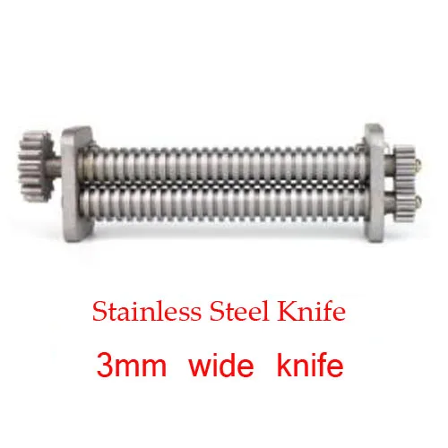3mm wide knife 18 см холоднокатаный стальной нож или нож из нержавеющей стали для 180 модель ручная машина для лапши 2 мм/2,5 мм/3 мм/6 мм/10 мм - Цвет: 3mm wide knife
