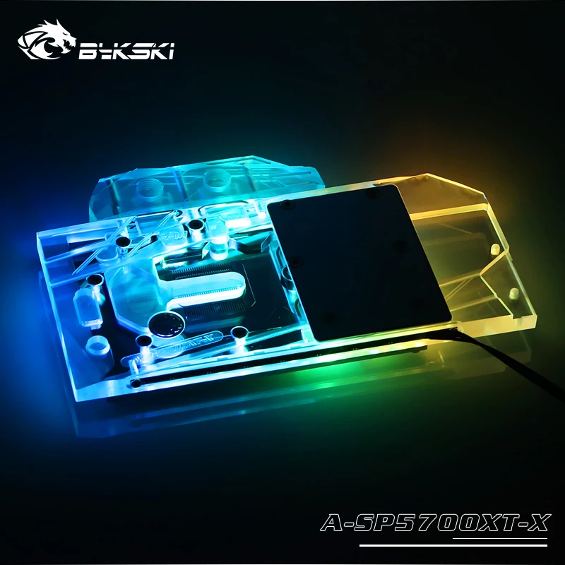 Bykski водоблок для Sapphire RX 5700 XT Pulse MSI RX5700XT MECH/EVOKE AMD GPU карта полное покрытие медная поддержка A-RGB/RGB