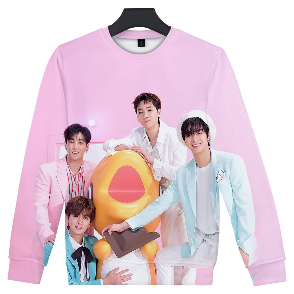 NUɾST boy band unisex Sweatshirt Round Neck Fashion Trend Style New 3D Polyester Material | Мужская одежда