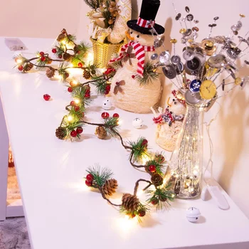 

Christmas Party LED String Lights 2M 20leds Pine Cones Xmas Decor Fairy String Garland for Indoor Christmas New Year Holidays