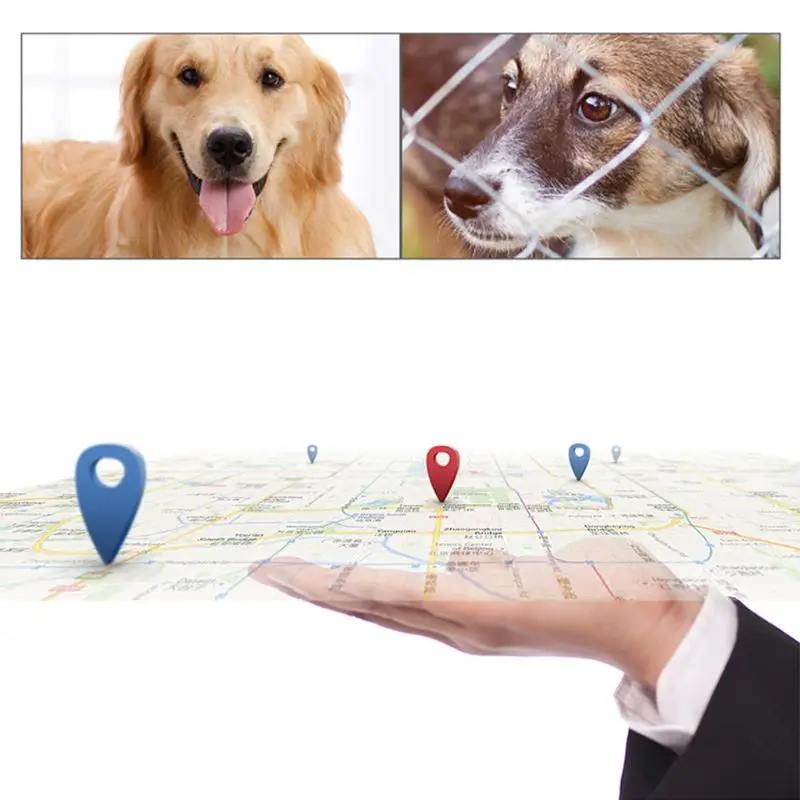 Gps-трекер для домашних животных, ошейник для собак, кошек, gps LBS, трекер для позиционирования, анти-потеря SOS