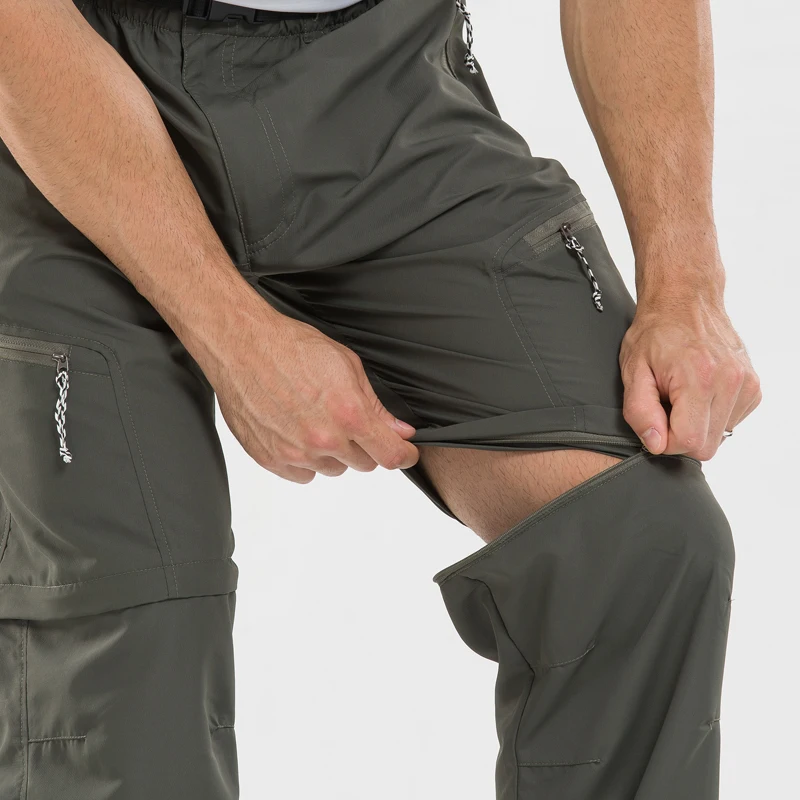 Summer Mens Quick Dry Pants Outdoor Tactical Waterproof Removable Pants Hiking Sport Breathable Trousers Camping Trekking Shorts sports pants tactical pants