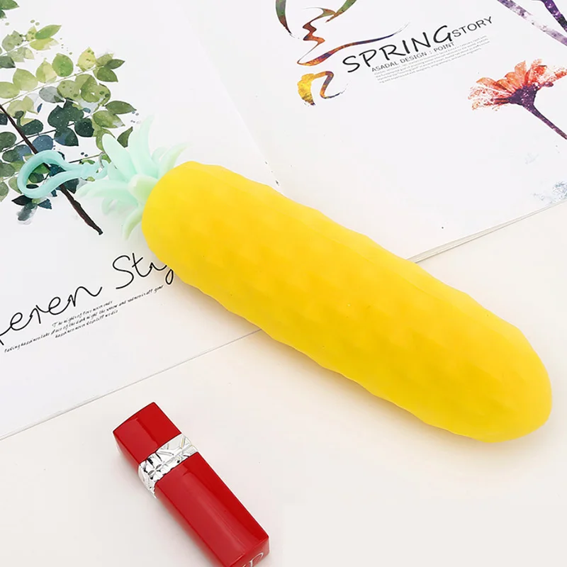 Cute Coin Purse Banana Pencil Case Kawaii Bag Silicone Purse Funny Purses For Kids Yellow Corn Coin Bags For Children (8)