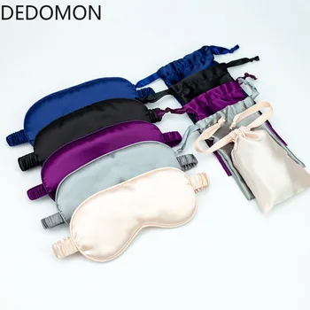 

1Pc Soft Pure Silk Double-Side Shading EyeShade Rest Sleeping Eye Mask Cover Shade Eye Patch Blindfold Travel Relax Aid Eyepatch
