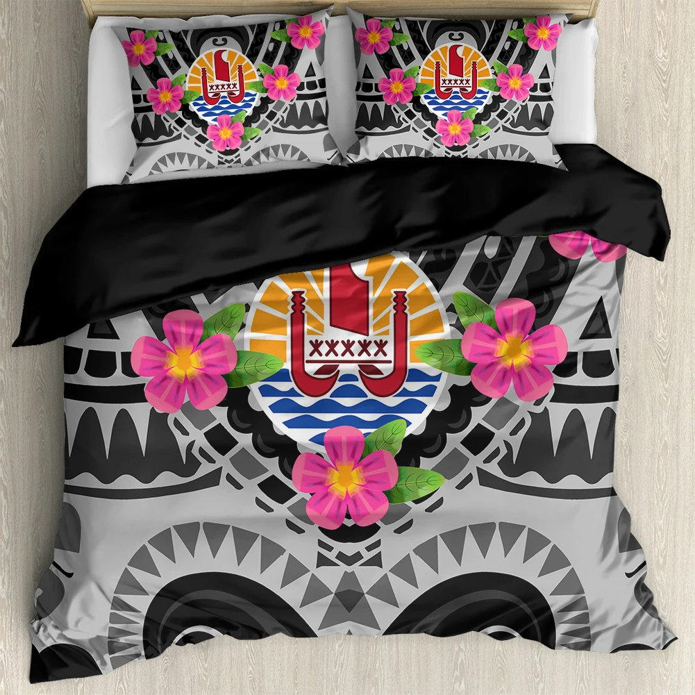 

Tahiti Flowers Polynesian Pattern Duvet Cover Comfort Bedding Sets Home Decoration Premium Quilt Cover Pillowcase Pillowslip