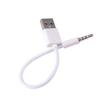 

USB to 3.5mm Transfer Audio Adapter Cable 3.5mm Jack to USB 2.0 Data Sync Charger Cable cord for Apple iPod Shuffle 3rd 4th 5th