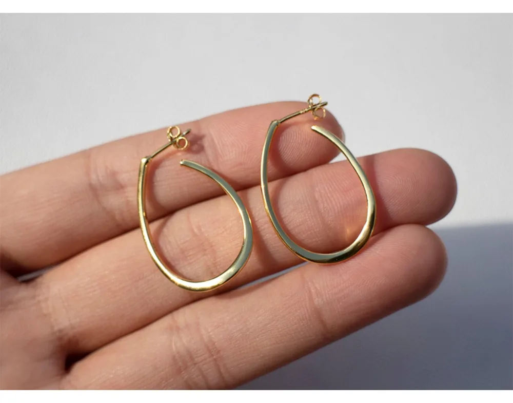 Серьги из серебра 925 пробы, модные, темпераментные, u-образные, серьги-гвоздики, преувеличенный тренд, для женщин, девушек, серебряные серьги, ювелирные изделия