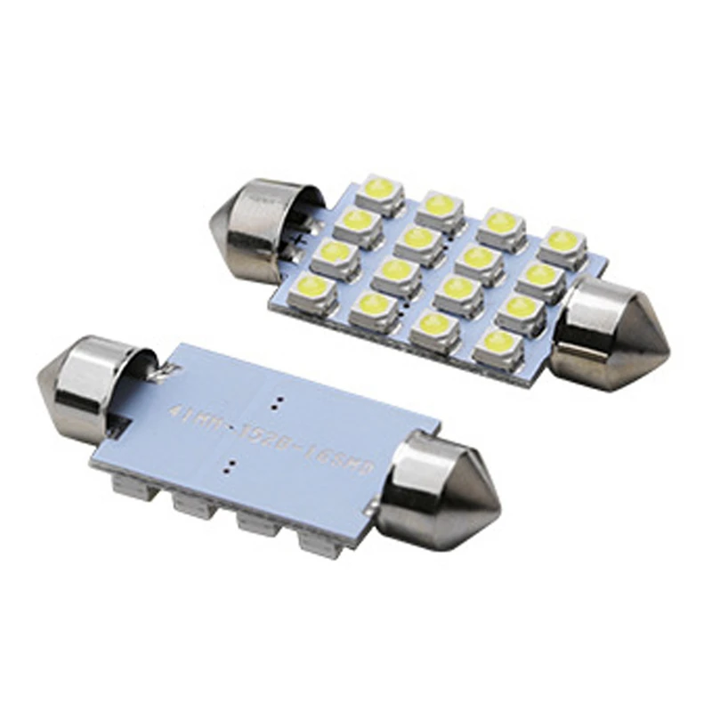 100 шт. супер яркие C5W 3528 1210 16 SMD светодиодсветодиодный автомобильные купольные