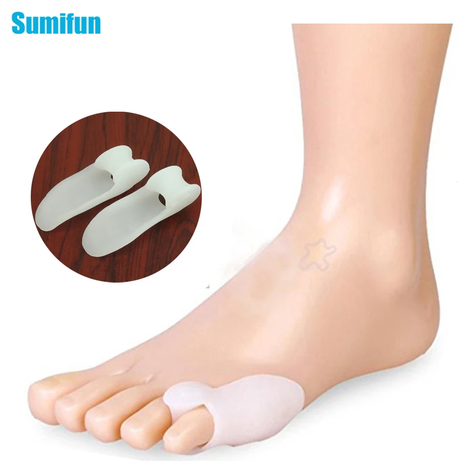 2Pcs Feet Care Hallux Valgus Orthotics Toe Separator Corrective Insoles Toes Device Foot Massager Small feet Health Care children s sneakers girls orthopedic shoes leather arch support corrective footwear for flat toddler boys