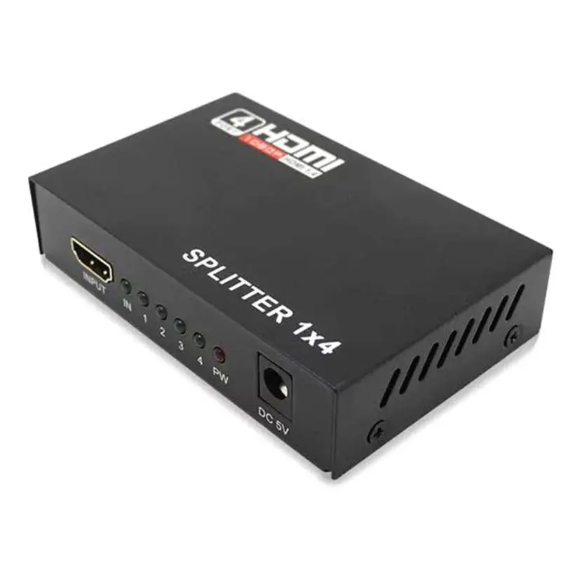 HD 4K 4 порта HDMI сплиттер коммутатор 1080P 3D 1 в 4 из концентратор 1x4 Ретранслятор адаптер A5YA