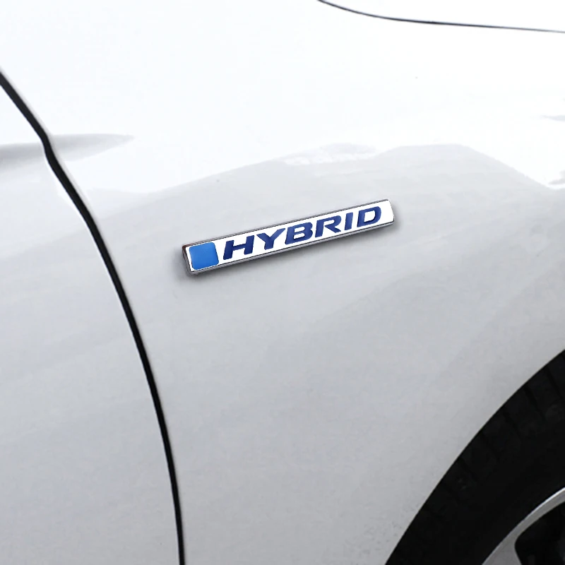 Металлическая гибридная 3d эмблема для Toyota HYBRID Corolla Rav4 Yaris Avensis Auris Reiz 1 шт.|Наклейки