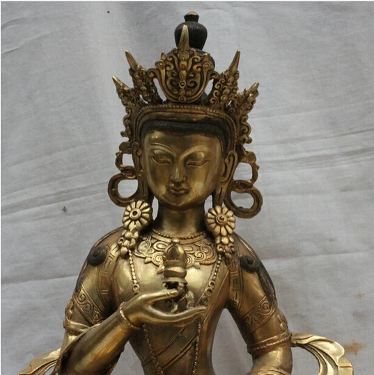 426+++ 2" тибетская Буддийская бронза Vajradhara Vajrabhairava Ваджра колокольчик статуя Будды