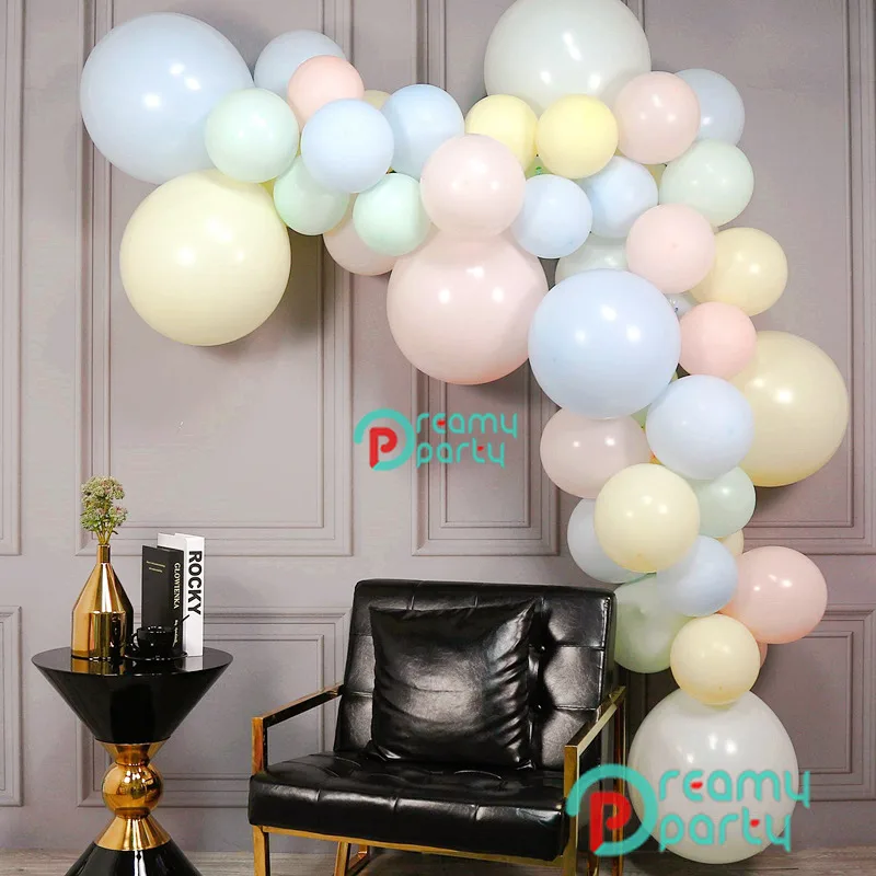 

50pcs 15/10/18inch Pastel Mint Macaron Pink Blue Latex Balloon Kit Arch Wedding Birthday Ice Cream Party Garland Globos Decor