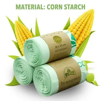 

50pcsTrash Bags Degradable Garbage Waste Bag Home Office Kitchen Clean Practical