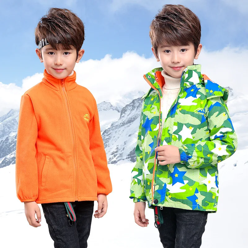 Детские куртки для маленьких мальчиков, камуфляжная спортивная одежда с принтом из мультфильма «Три в одном», спортивная одежда для детей, От 3 до 10 лет