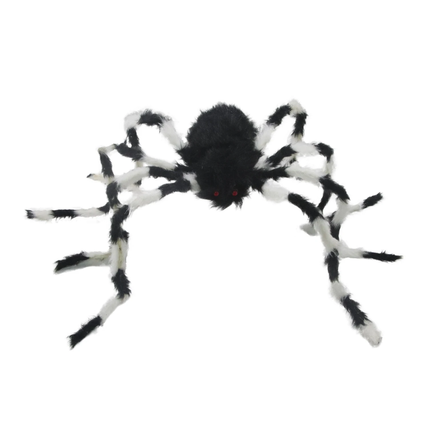 New Red Eyes Scary Soft Plush Spider Toy Large for Halloween Decor CostumeWTUS