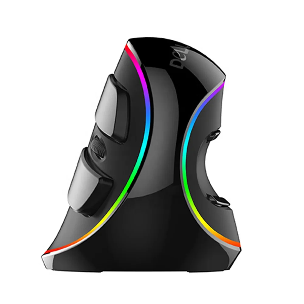 Модная популярная Вертикальная игровая мышь 4000 DPI RGB светильник светящийся usb