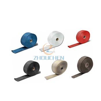 

5M Motorcycle Exhaust Wrap Pipe Header Heat for Turbo Mainfold Thermal Tape Stainless Steel Ties