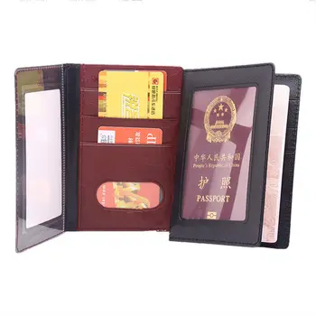 

PU Leather Russian Passport Cover Business Case Fashion Designer Credit Card Holder Passport Holder