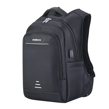 

Nylon Waterproof Black Business Backpacks for Men 15 Inch Laptop Notebook School Bag Anti-theft Travel Fashion Women Big Canvas